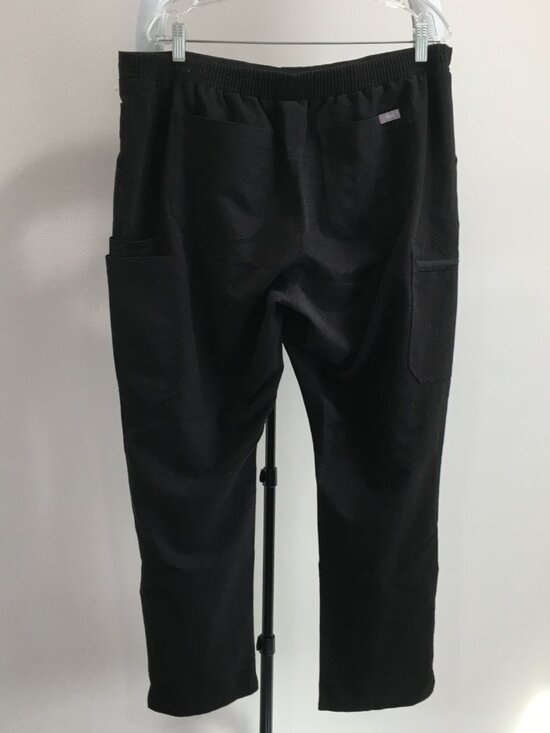 FIGS Black YOLA High Rise Skinny Fit Straight Leg Medical Hospital Scrubs Pant - Picture 7 of 11